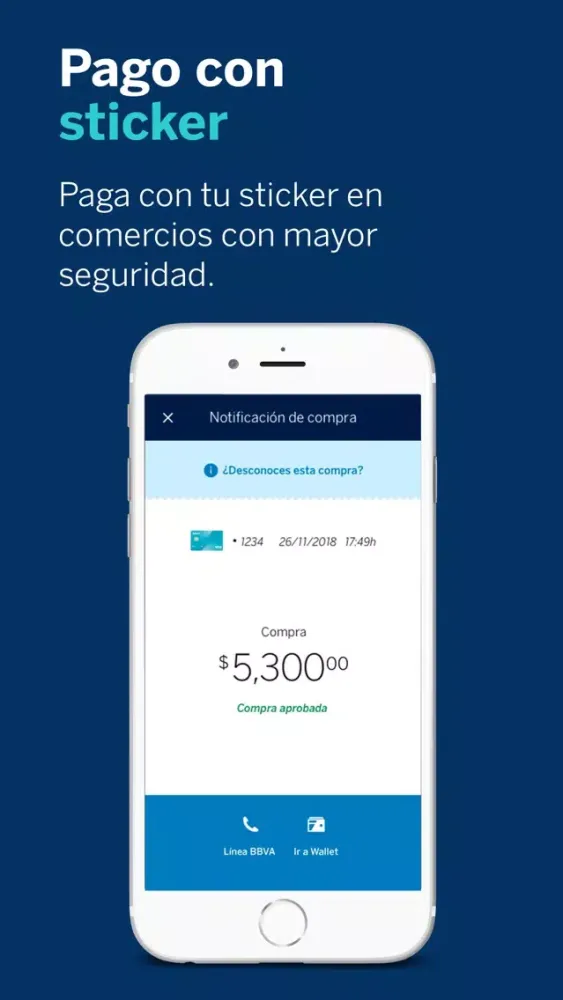 Capturas de pantalla de BBVA Wallet México