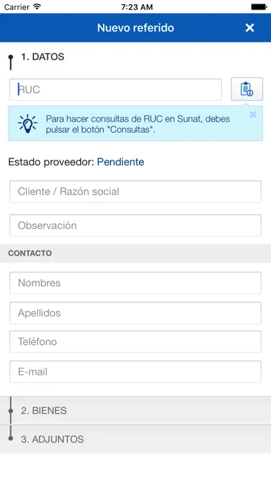 Capturas de pantalla de BBVA T-Refiero