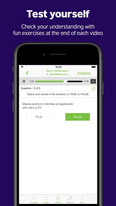 Capturas de tela do LearnEnglish Videos