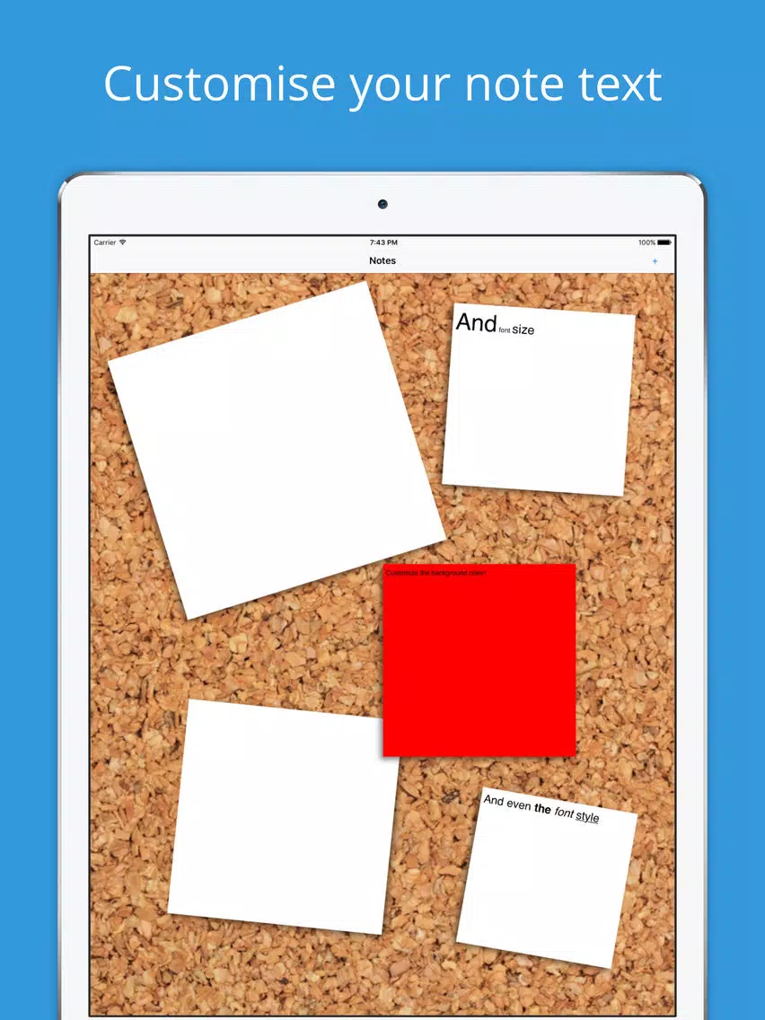 Corkboardoo iPad  スクリーンショット