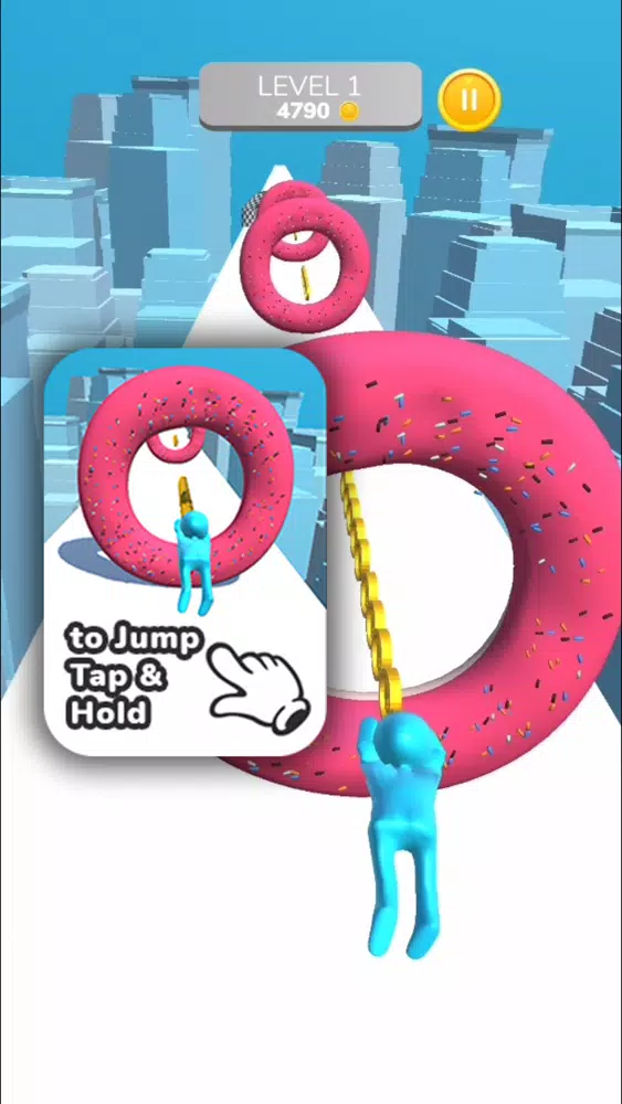 Tangkapan skrin Donut Jump 3D