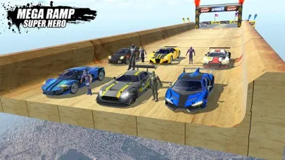 Captures d'écran de Super Hero Mega Ramp Car Stunt