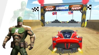 Captures d'écran de Super Hero Mega Ramp Car Stunt
