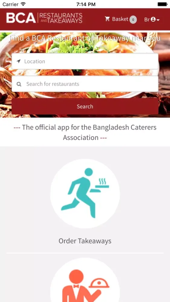 Tangkapan layar BCA Restaurants and Takeaways