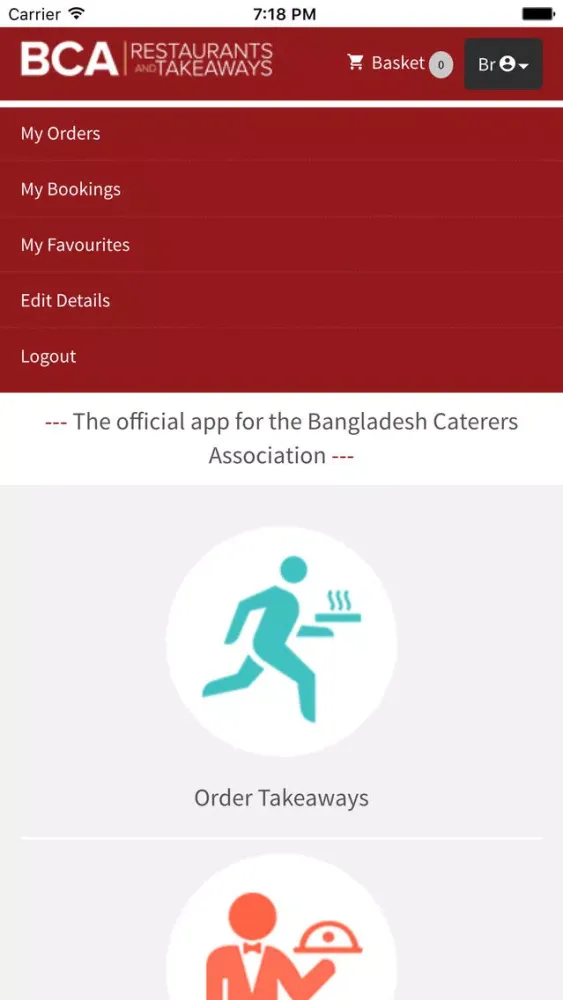 Tangkapan layar BCA Restaurants and Takeaways