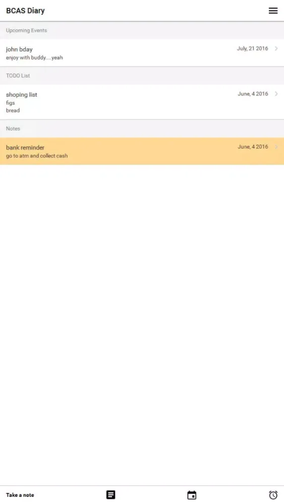 BCAS e-diary Ekran Görüntüleri