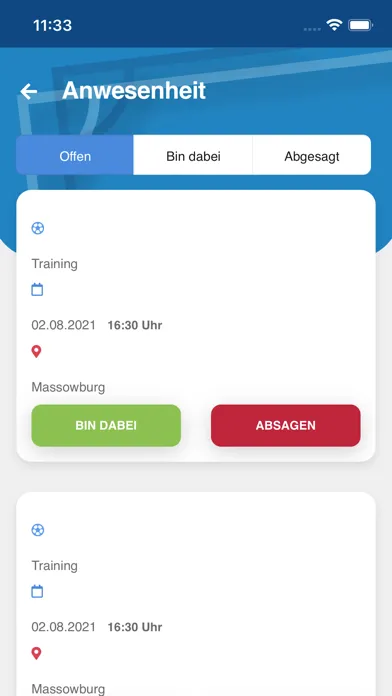Captures d'écran de Für FC Borussia Brandenburg