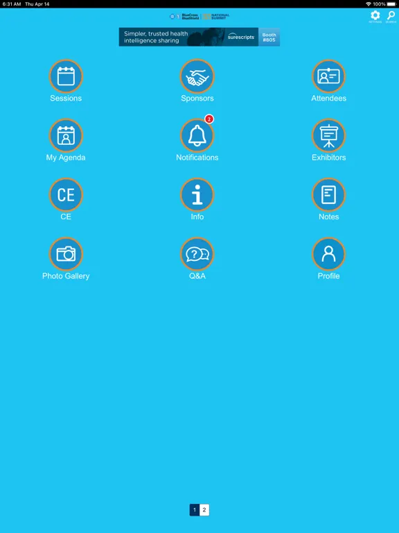 Screenshot di BCBSNS 2022 iPad 