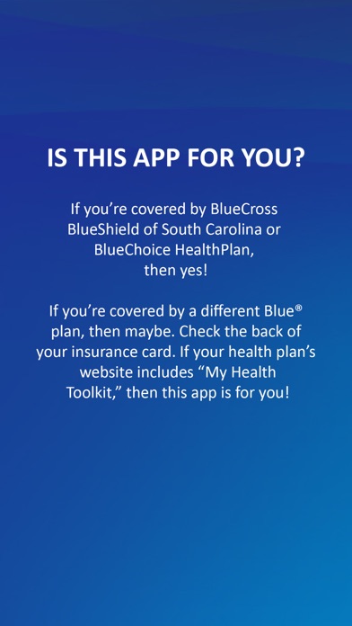 Capturas de pantalla de My Health Toolkit® for BCBS