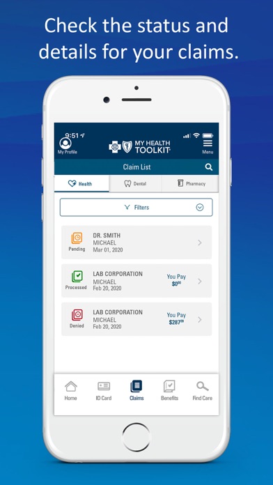 Capturas de pantalla de My Health Toolkit® for BCBS
