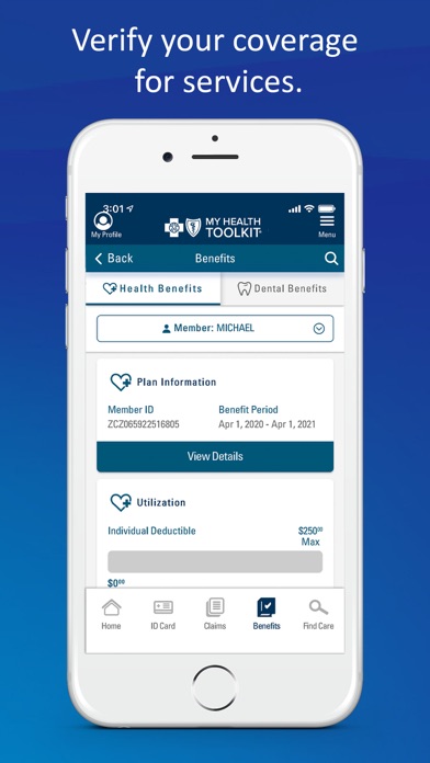 Capturas de pantalla de My Health Toolkit® for BCBS