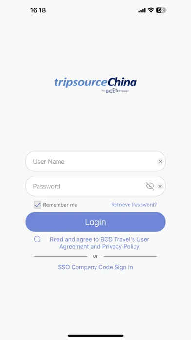 Tangkapan skrin TripSource China