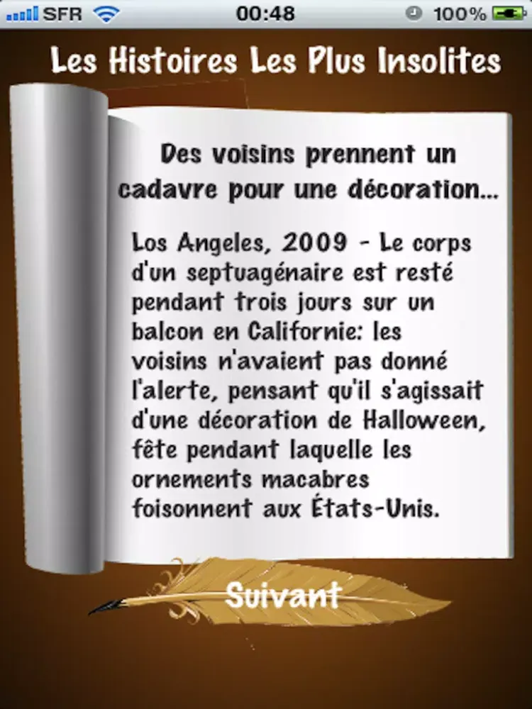 Les Histoires Les Plus Insolites iPad  स्क्रीनशॉट