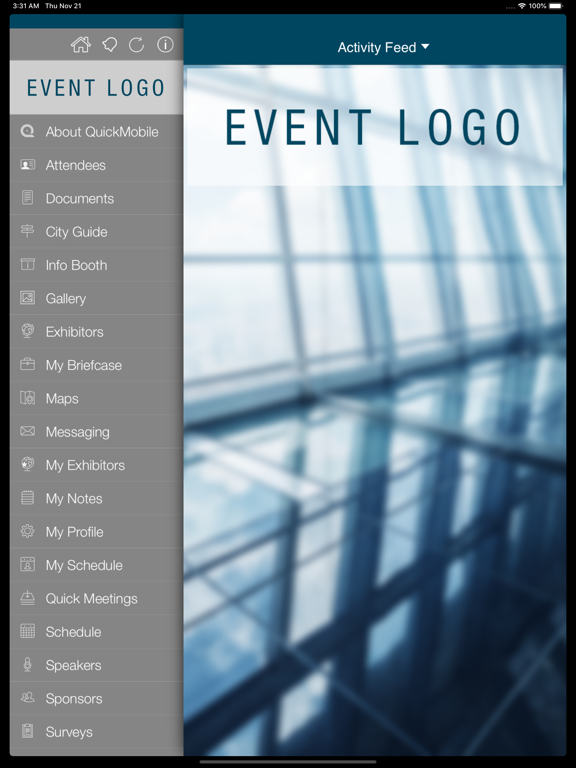 ภาพหน้าจอของ SmartMobile Meetings & Events iPad 