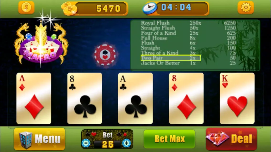 صور Ace Video Poker Mega World Casino Version - Bet & Win Big!
