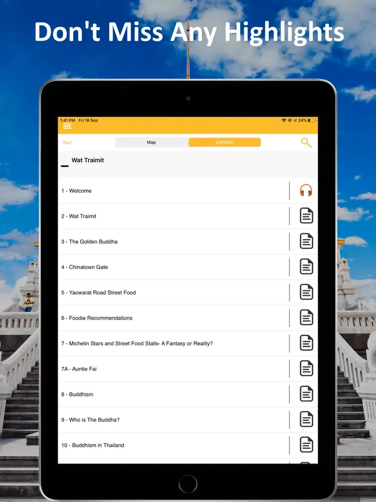 Golden Buddha Audio Tour Guide iPad  Ekran Görüntüleri