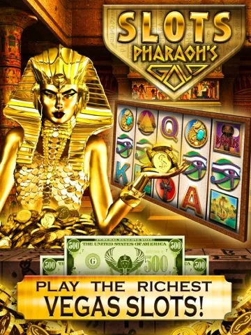 Скриншоты Slots Pharaoh's Gold - All New, VIP Vegas Casino Slot Machine Games iPad 