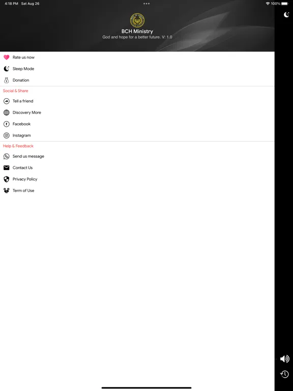 BCH Ministry iPad  Screenshots