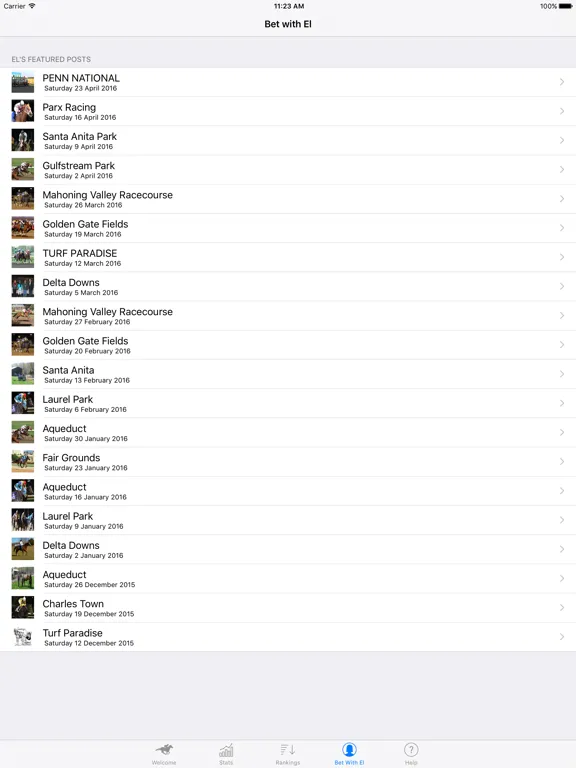 HorseRacePicks iPad 应用截图