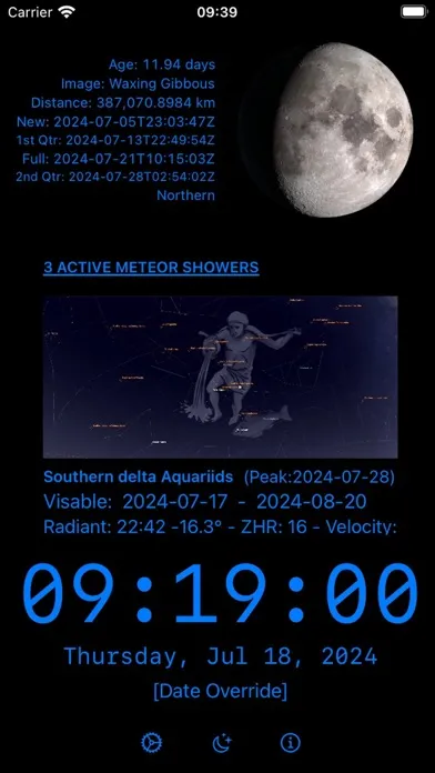Desktop Astro Clock سکرین شاٹس