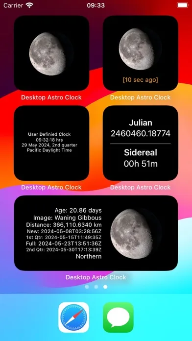 Desktop Astro Clock سکرین شاٹس