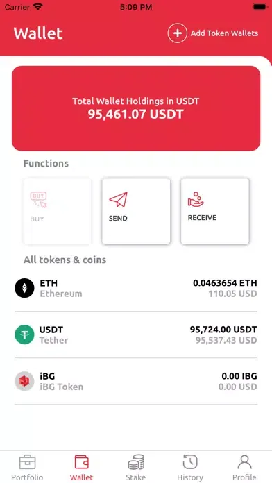 Captures d'écran de iBG Welcome Wallet