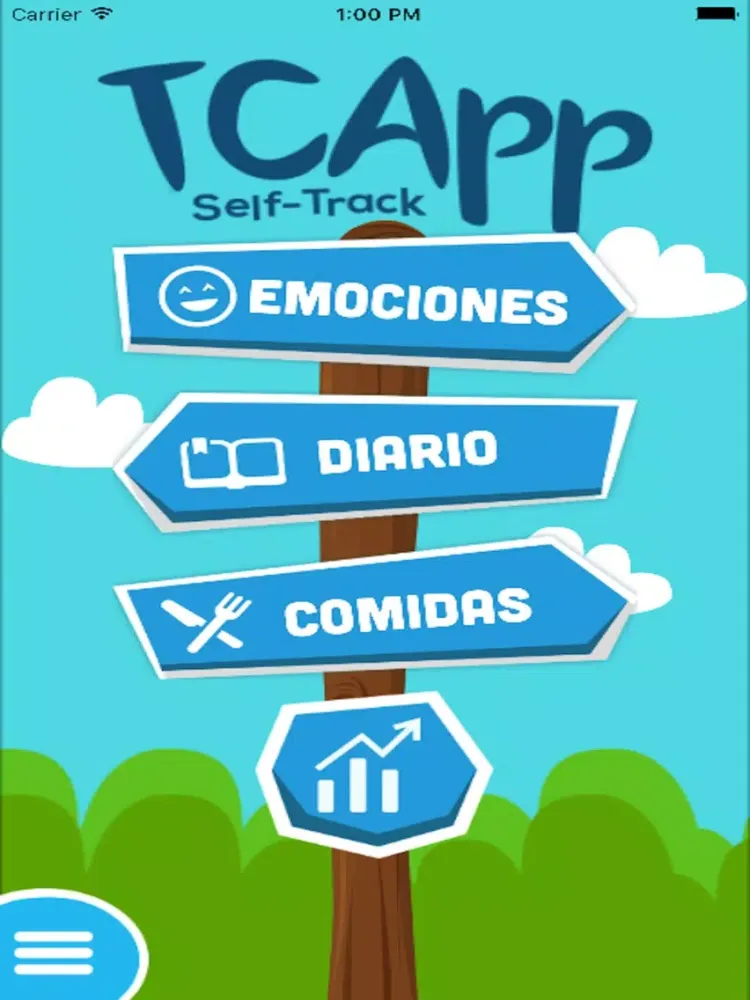 Capturas de tela do TCApp SELF TRACK iPad 