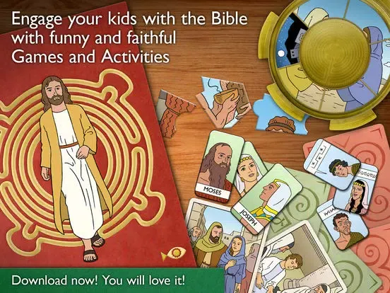 Zrzuty ekranu Children's Bible Games for Kids, Family and School iPad 