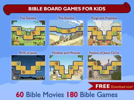 ภาพหน้าจอของ Bible Board Games for Kids iPad 