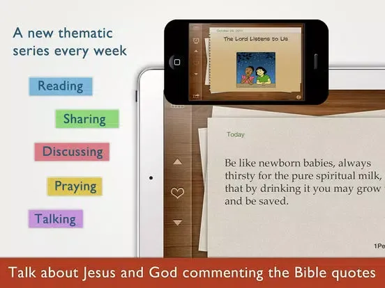 Children's Bible Daily Prayers for Family & School iPad Screenshots