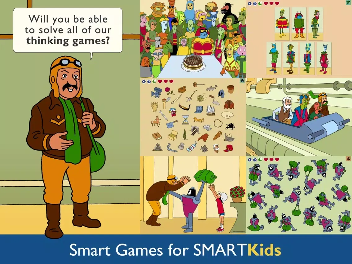Tangkapan skrin Smart Kids : Outer Space Robots - Intelligent thinking activities to improve brain skills for your family and school iPad 