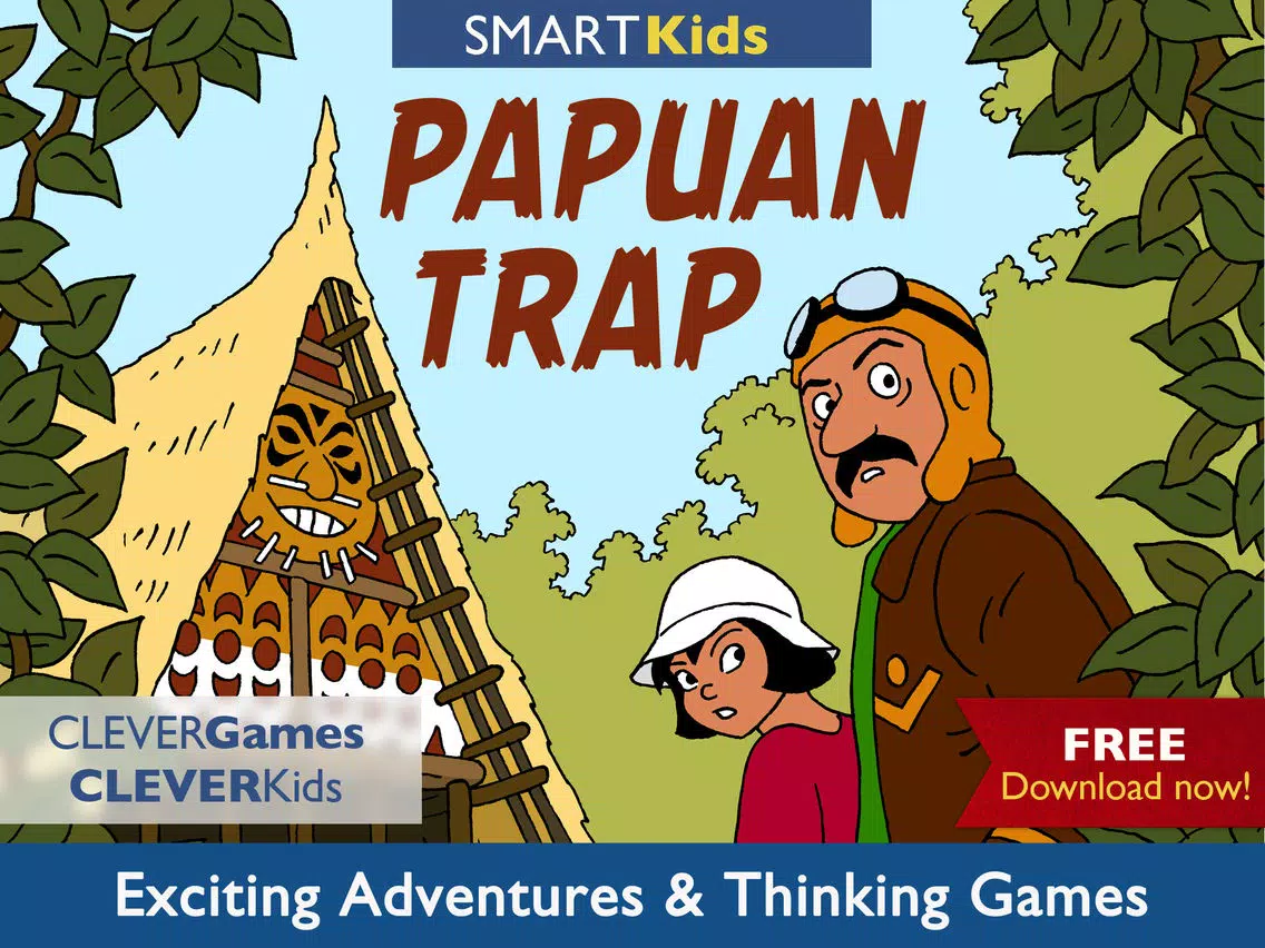 Screenshot di Smart Kids : Papuan Trap - Intelligent thinking activities to improve brain skills for your family and school iPad 
