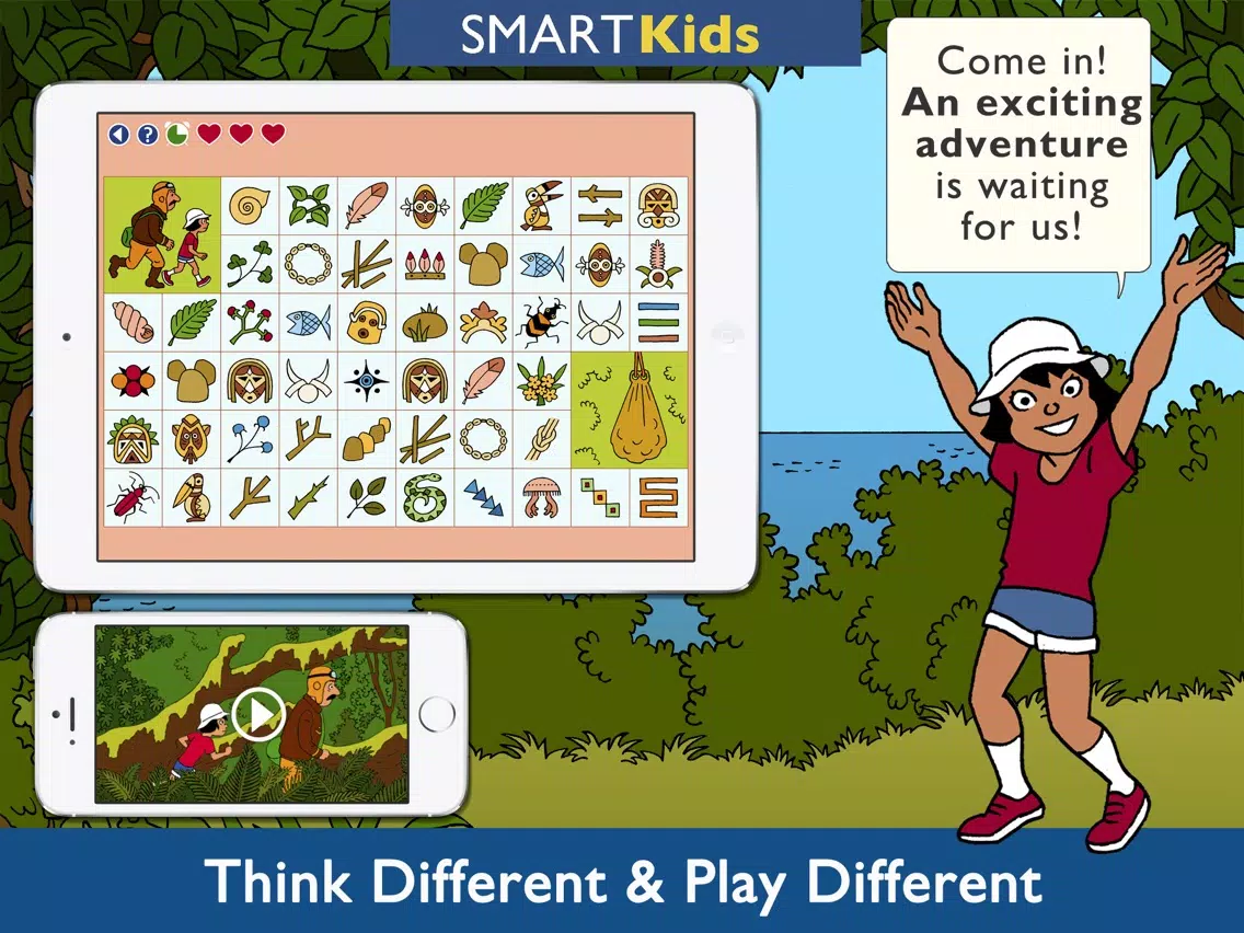 Screenshot di Smart Kids : Papuan Trap - Intelligent thinking activities to improve brain skills for your family and school iPad 