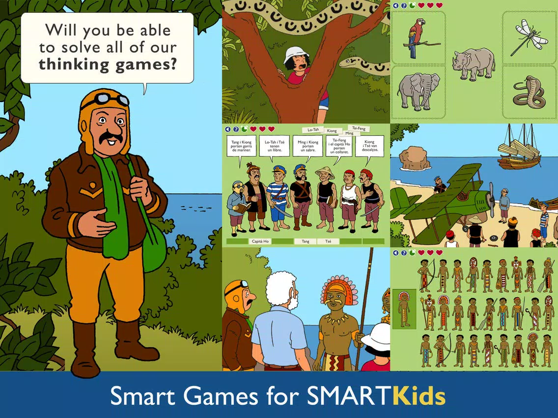 Screenshot di Smart Kids : Papuan Trap - Intelligent thinking activities to improve brain skills for your family and school iPad 