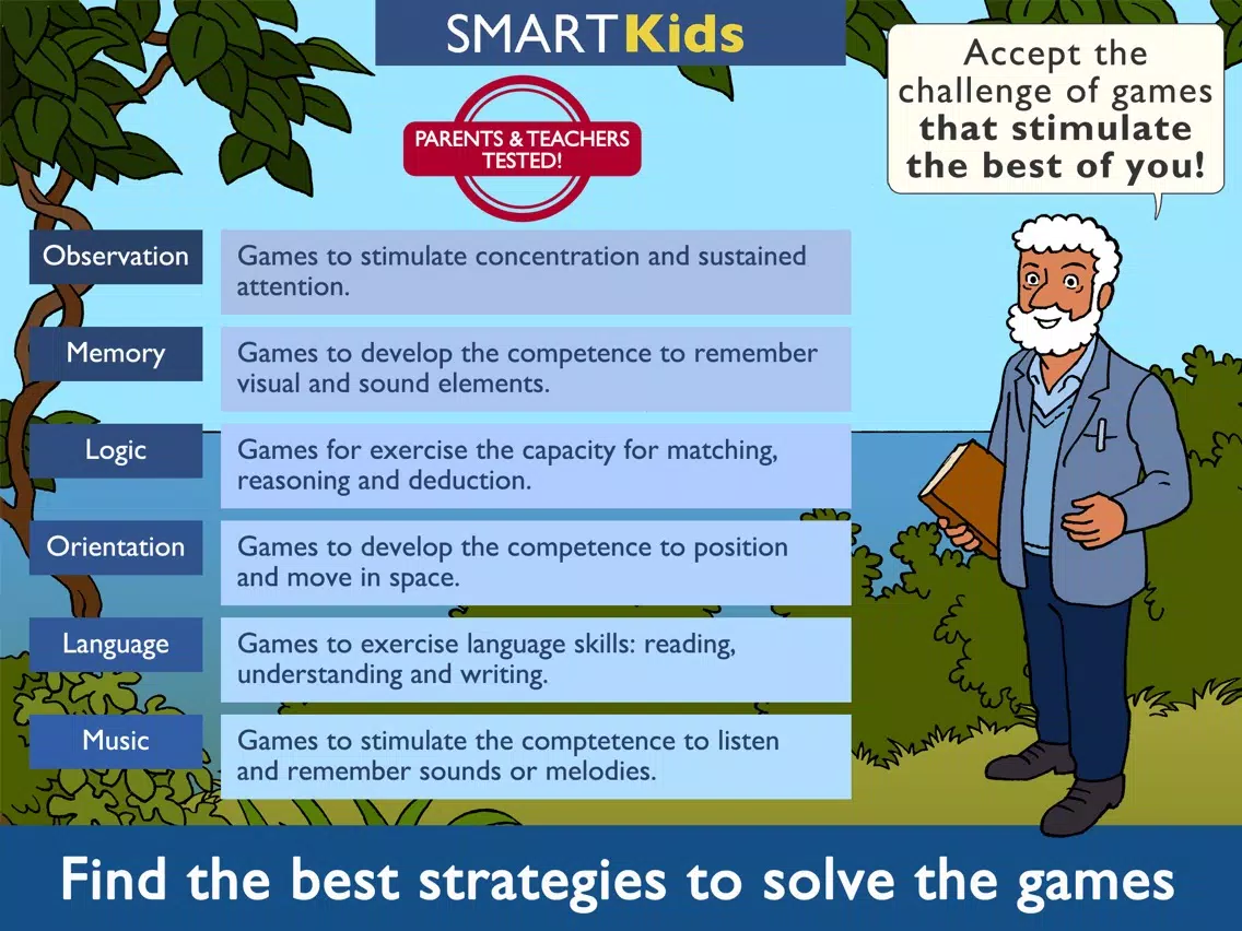 Screenshot di Smart Kids : Papuan Trap - Intelligent thinking activities to improve brain skills for your family and school iPad 