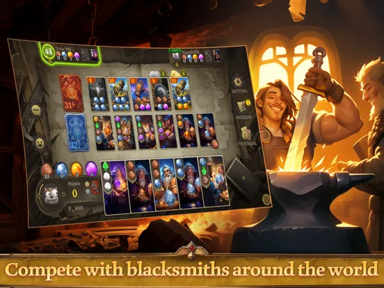 Ảnh chụp màn hình của Blacksmith Master Board Craft iPad 