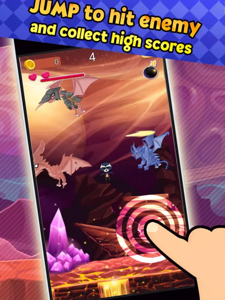 Capturas de tela do Superhero of Galaxy Hitter Lite Game iPad 