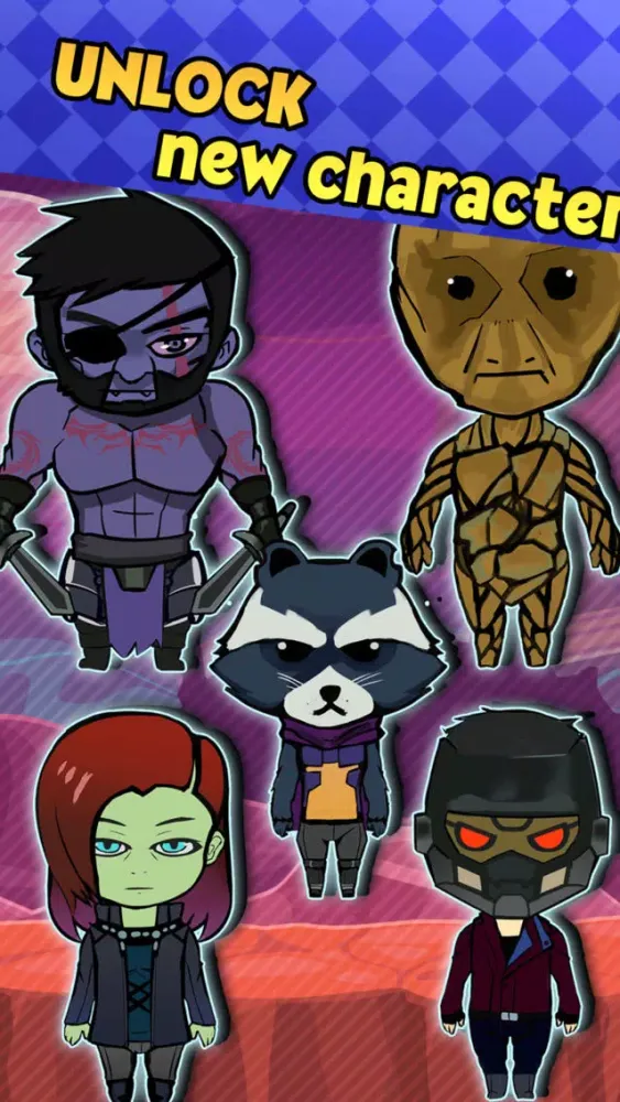 Capturas de tela do Superhero of Galaxy Hitter Lite Game
