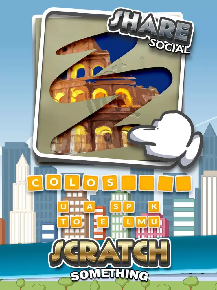 Capturas de pantalla de Landmark Photo Scratch Games iPad 