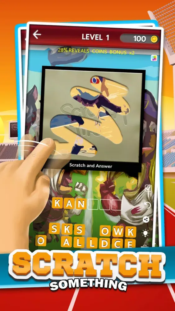 College Mascot Photo Scratch Trivia Games Screenshots