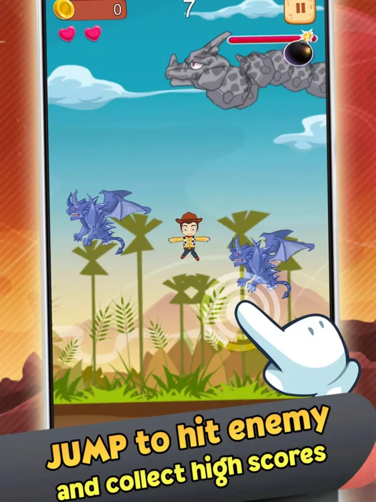 Скриншоты Cowboy Heroes Jump & Hit Games iPad 