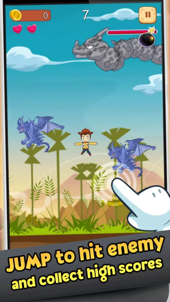 Скриншоты Cowboy Heroes Jump & Hit Games