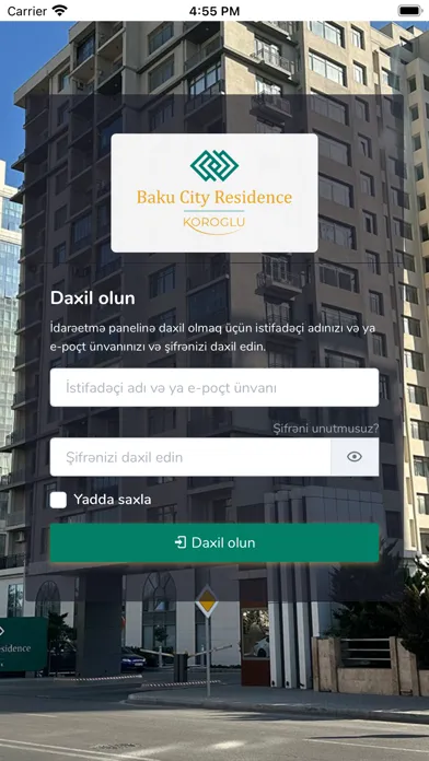 Screenshot di BCR Portal