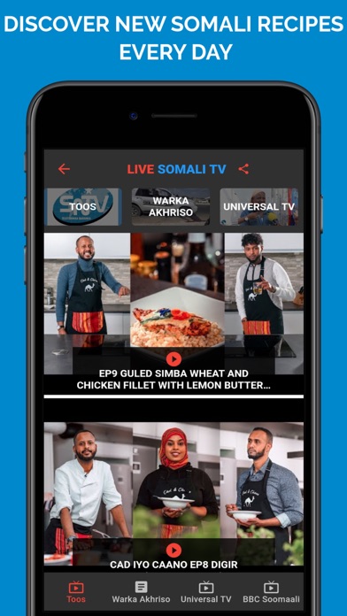 Tangkapan layar Live Somali TV