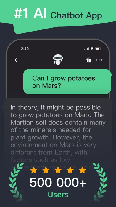 Screenshot di Moss - AI Chat & Genie Chatbot