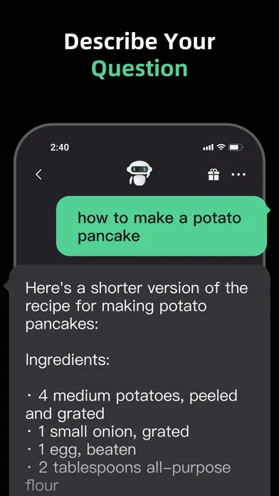 Screenshot di Moss - AI Chat & Genie Chatbot