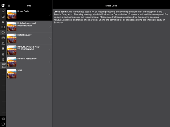 BD Meetings iPad  Screenshots