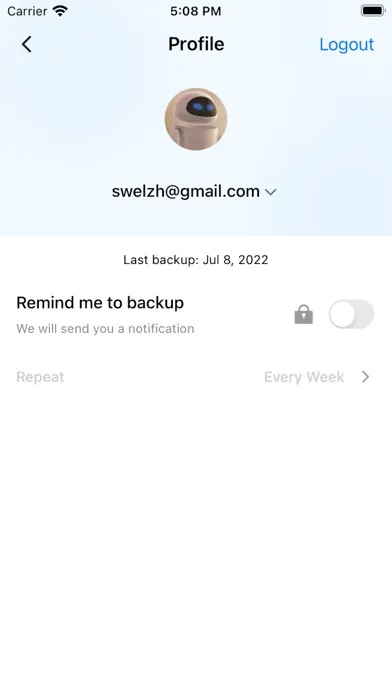 Contacts Backup & Restore Plus स्क्रीनशॉट