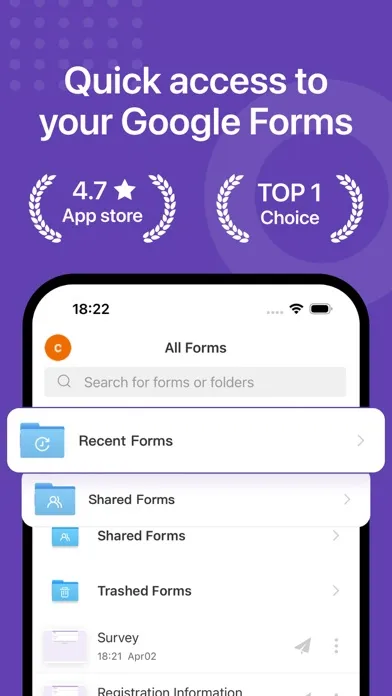 Forms for Google Docs Screenshots
