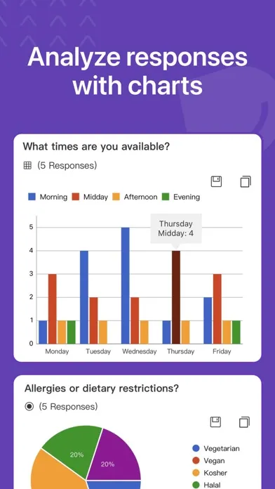 Forms for Google Docs Screenshots